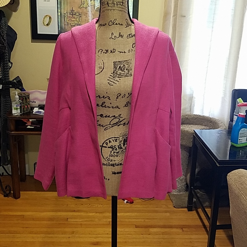 EUC Eileen Fisher Pink Blazer XS
